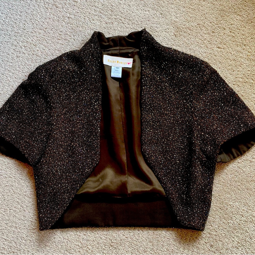 Helen Morley beaded crop jacket